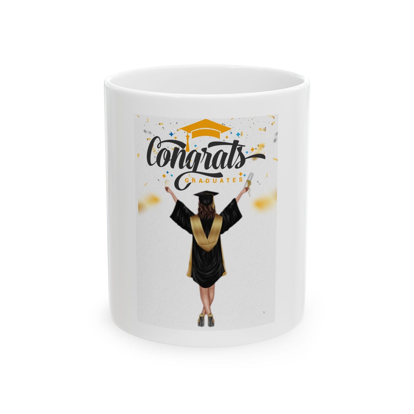 Customized Ceramic Mug (11oz, 15oz) - Personalized Coffee Cup with Vivid Colors - BPA and Lead-Free